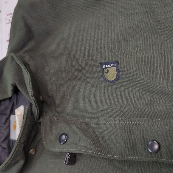 Carhartt vintage zip up canvas quilted lined chore work coat. - Picture 10 of 10